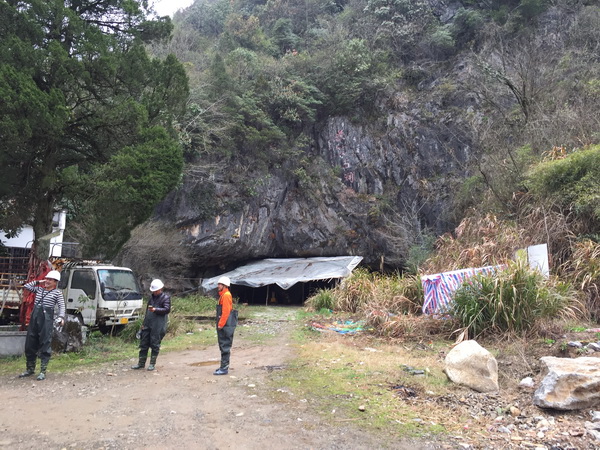 人造溶洞施工准备现场 